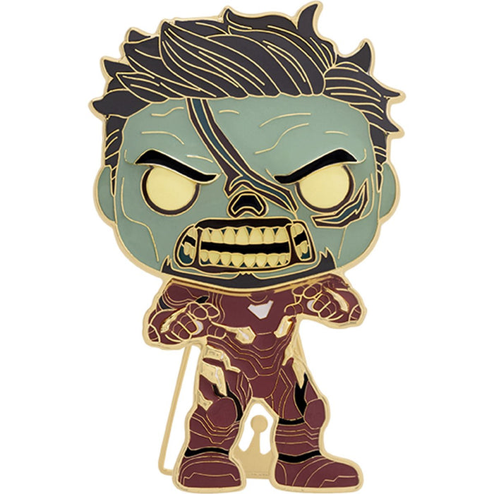 Funko Pop Pin: Marvel What If - Iron Man Zombie Esmaltado