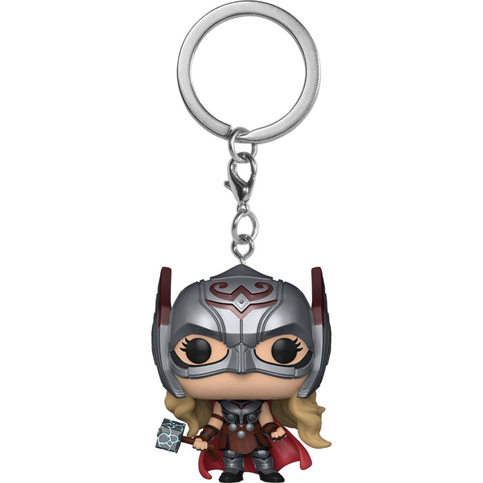 Funko Pop Keychain: Thor Love and Thunder - Mighty Thor Llavero