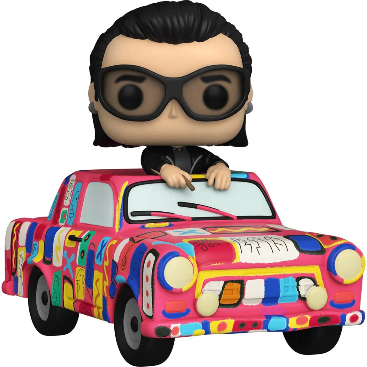 Funko Pop Ride Super Deluxe: U2 - Bono con coche