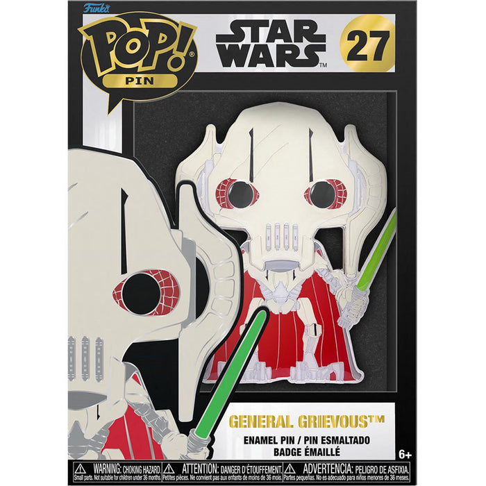 Funko Pop Pin: Star Wars: General Grievous Esmaltado