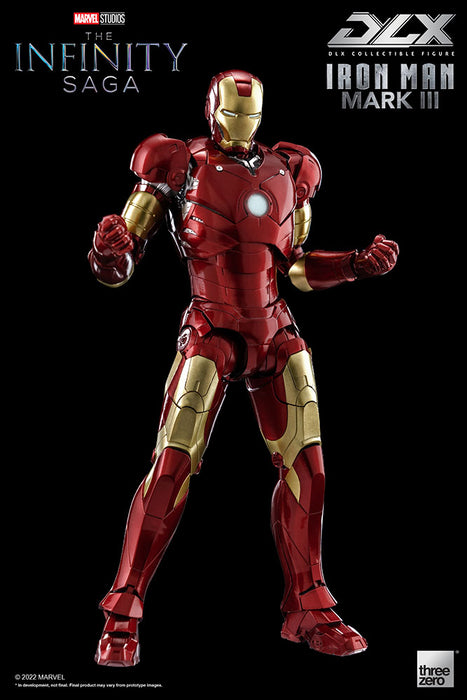 Threezero Collectible Figure: Marvel Avengers Infinity Saga - Iron Man Mark 3 Deluxe