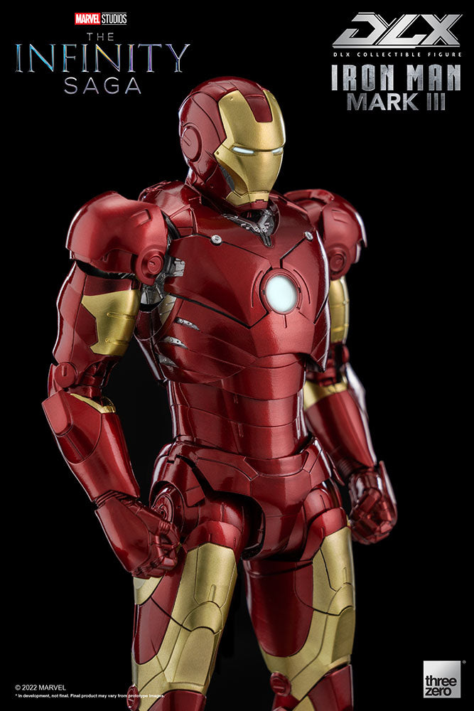 Threezero Collectible Figure: Marvel Avengers Infinity Saga - Iron Man Mark 3 Deluxe