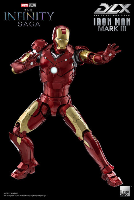 Threezero Collectible Figure: Marvel Avengers Infinity Saga - Iron Man Mark 3 Deluxe