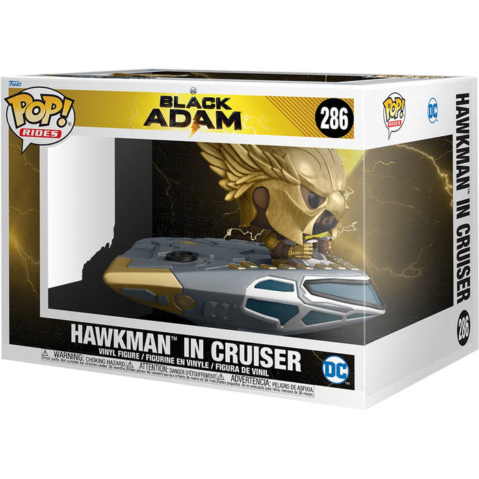 Funko Pop Ride Super Deluxe: DC Black Adam - Hawkman En Cruiser