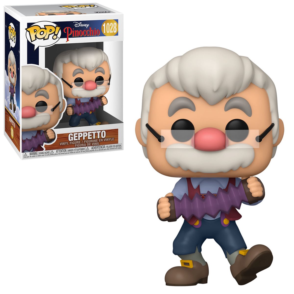 Funko Pop Disney: Pinocchio - Geppetto con Acordeon