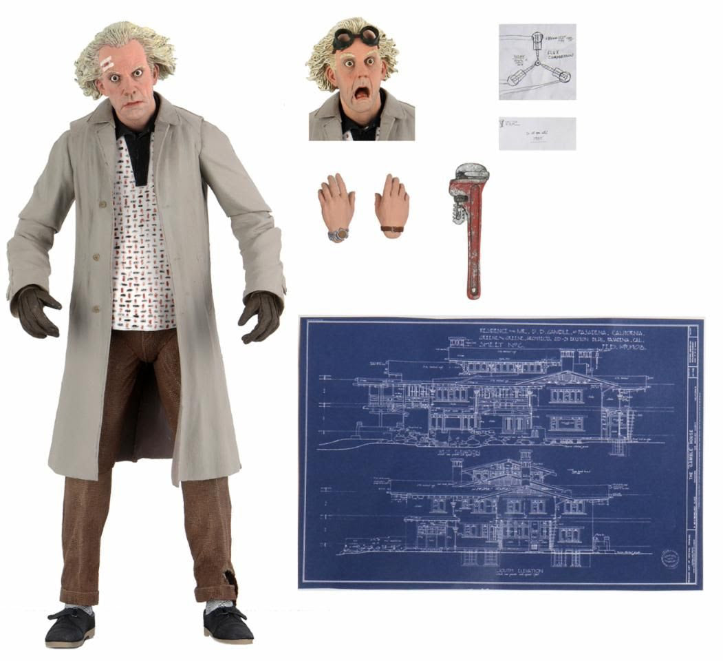 NECA Figura de Acccion Ultimate: Volver al Futuro - Doc Brown 7 Pulgadas