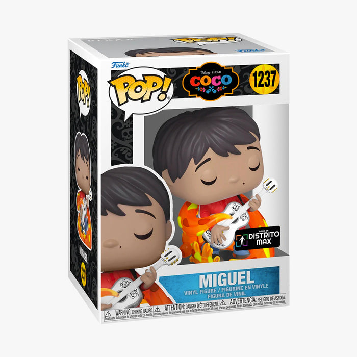 Funko Pop Disney: Coco Pixar - Miguel Con Guitarra Glow Exclusivo Distrito Max