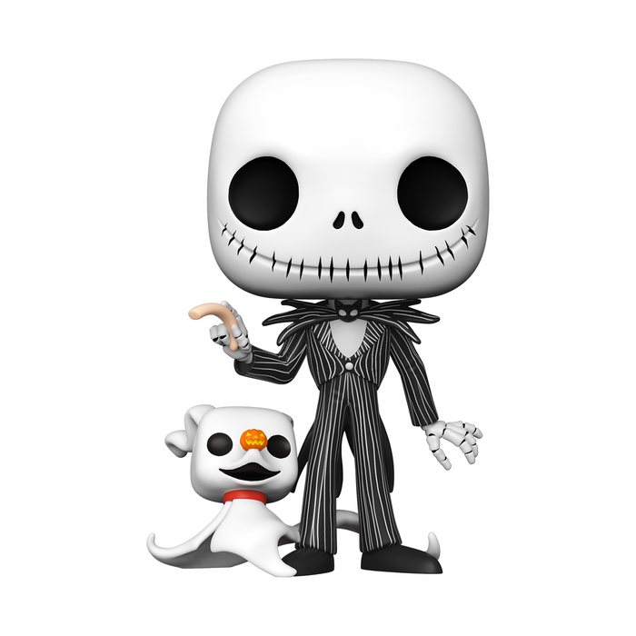 Funko Pop Disney: Mundo de Jack - Jack con Zero 10 Pulgadas Halloween