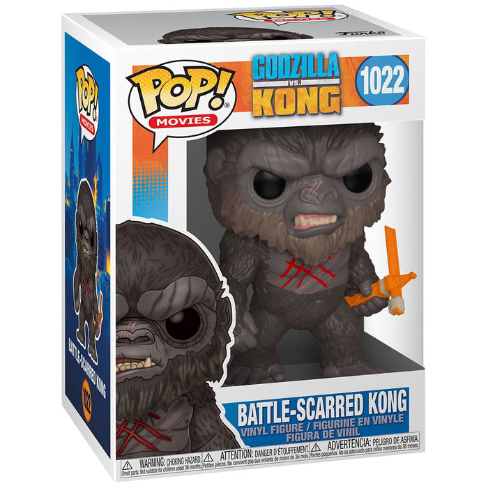 Funko Pop Movies: Godzilla Vs Kong - Kong Asustado de la Batalla