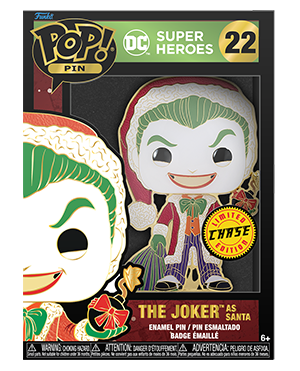 Funko Pop Pin: DC Navidad - Joker Esmaltado