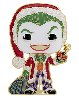 Funko Pop Pin: DC Navidad - Joker Esmaltado